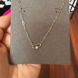 Kendra Scott 14k yellow gold and diamond Stella necklace
